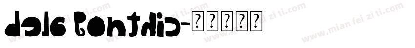 dela gonthic字体转换